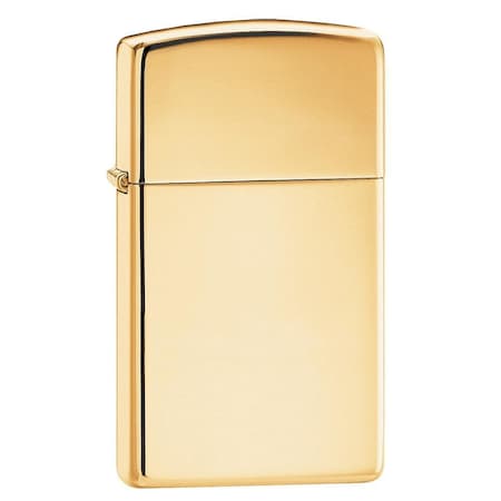 Slim Pocket Lighter, High Polish Brass